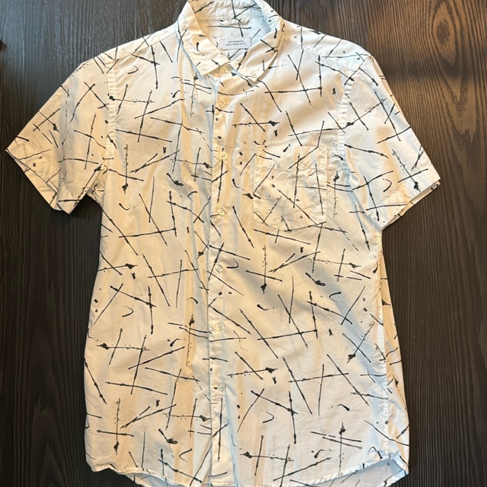 Saturdays NYC Short Sleeve Button Down